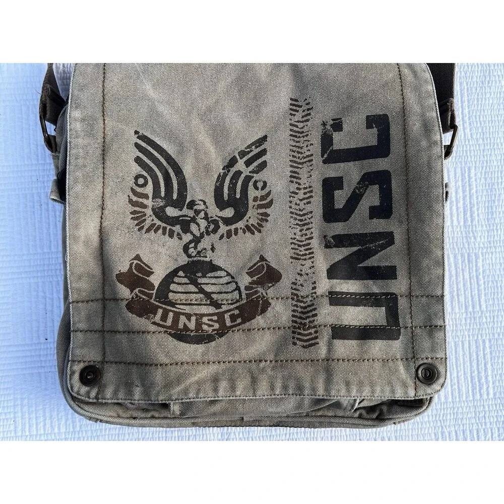 Halo 3 2007 UNSC Microsoft XBOX Tan Limited Edition Canvas Messenger Bag
